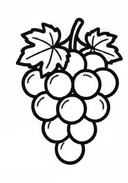 a bunch of grapes with leaves on the stem.webp